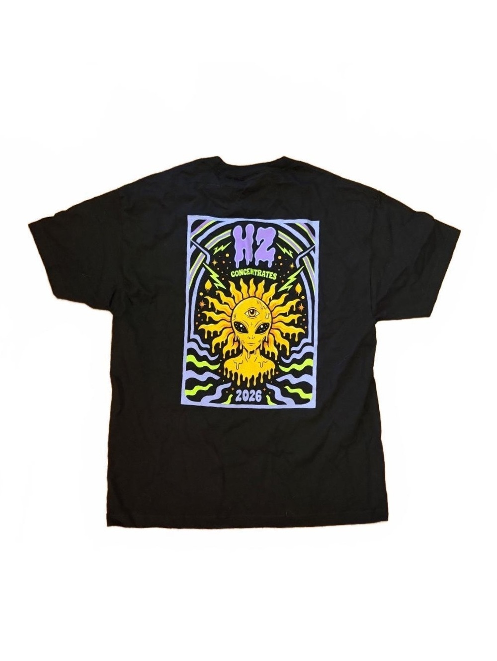 HZ Concentrates Graphic Black T-Shirt Large